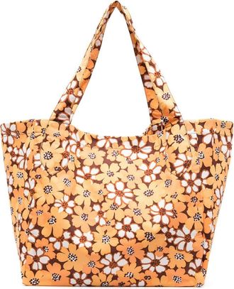 Faithfull The Brand floral-print cotton shoulder bag - women - Cotton - One Size - Orange