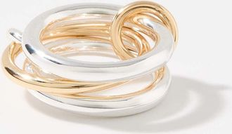 Simons Womens Two-tone triple ring