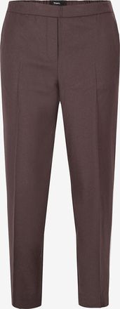 Theory Zigarettenhose aus Wollflanell Treeca Pull-On