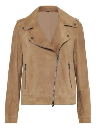 Women's Brunello Cucinelli Leather Jackets - up to −78