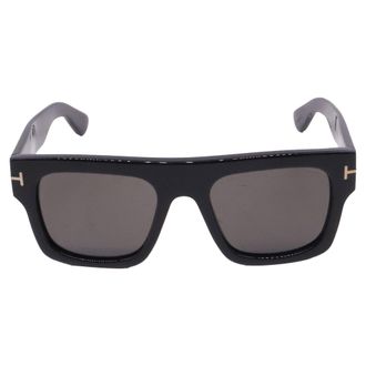 Tom Ford Fausto Rectangular Sunglasses in Black Acetate