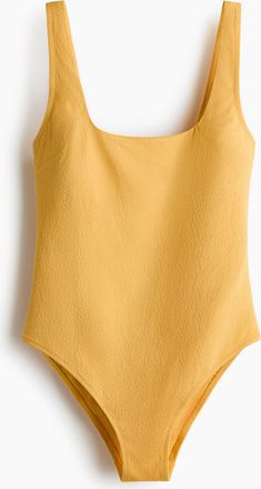H&M Badeanzug mit wattierten Cups - Gelb