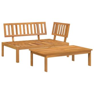 Berkfield Home Garden Pallet Sofa Set 2 pcs Solid Wood Acacia in Brown