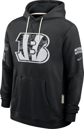 Nike Cincinnati Bengals Salute to Service Sideline Nike Mens Dri-FIT NFL Pullover Hoodie in Black | 03AZ00AA2Y-CYB