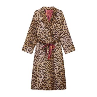 Maliparmi Belted Coats, female, Multicolor, Size: L cappotti e trench poliestere