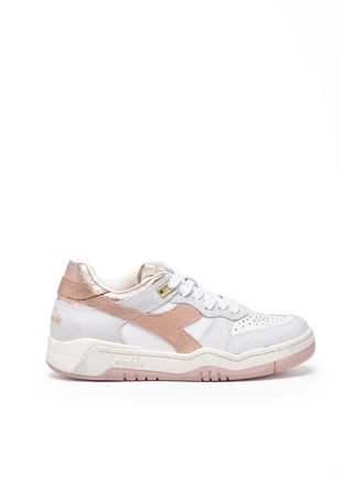Diadora White Grey Leather B.560 Sneakers