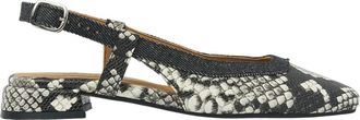 VIA VAI Julie Xena slingbacks - Dames - Ballerinas - Zwart - 37 EU - Leer - Schoenen