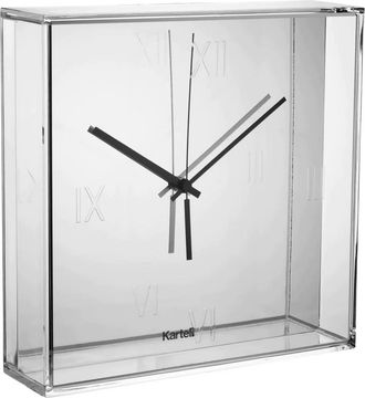 Kartell Tic & Tac Wanduhr, verchromt
