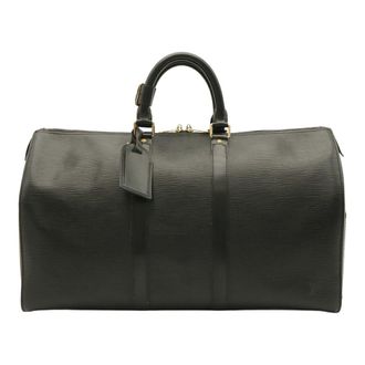 Louis Vuitton Noir Epi Leather Boston Bag (Pre-Owned)