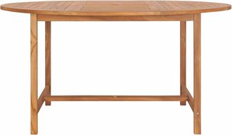 vidaXL Mesa De Jard&iacute;n De Madera De Teca Maciza 150x76 Cm Vidaxl