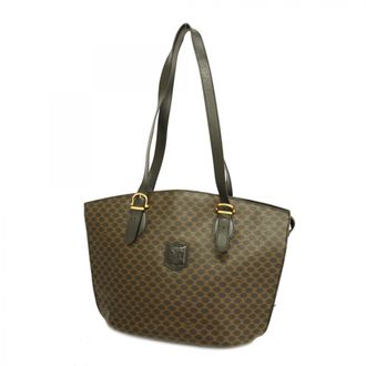 Celine Black Brown Pvc Tote Bag (Pre-Owned)