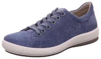Legero Sneaker LEGERO TANARO 5.0, Damen, Gr. 36, blau (indacox (blau)), Veloursleder, unifarben, Schuhe Sneaker, Freizeitschuh, Halbschuh, Schn&uuml;rschuh mit so