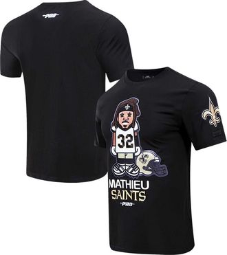 Pro Standard Mens Pro Standard Tyrann Mathieu Black New Orleans Saints Player Avatar Graphic T-Shirt at Nordstrom, Size Xx-Large