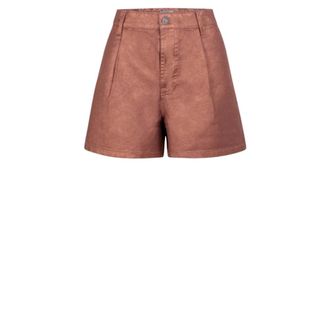 Dante6 Roze Metallic Shorts voor Vrouwen - Dames - Bermuda - Bruin - XS - Katoen - Korte Broeken