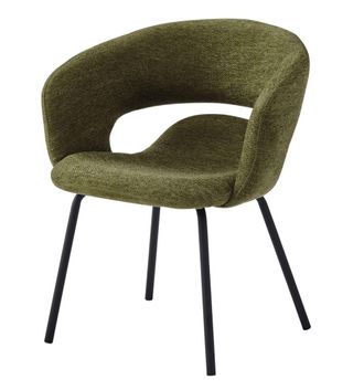 Moloo Sillón de mesa de tela Luxury Kaki