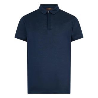 Moorer Neiv Polo Shirt - male - Moorer - Polo Shirts - Blue - 3XL - Tops