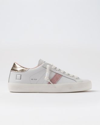 D.A.T.E. hill low calf white-platinum