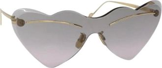 Loewe Pre-owned Accessories, female, Yellow, Size: ONE SIZE Pre-owned Metal Sunglasses