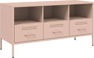 Berkfield Home TV Cabinet Pink 100.5x39x50.5 cm Steel