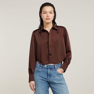 G-Star Blouse Holiday Cropped - Rood - Dames