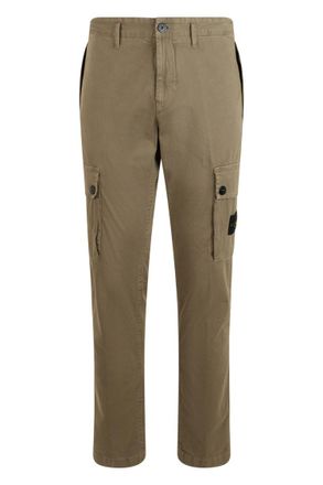Stone Island Olive Straight Cargo Pants