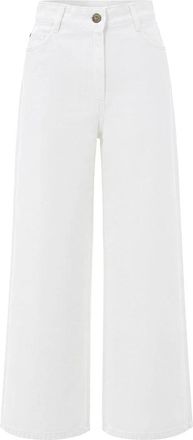 Sessun Dalt Wijde Jeans - Dames - Loose Fit Jeans - Wit - XS - Katoen - Jeans