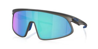Oakley Mens Rslv Sunglasses In Matte Grey Smoke/prizm Sapphire Lens