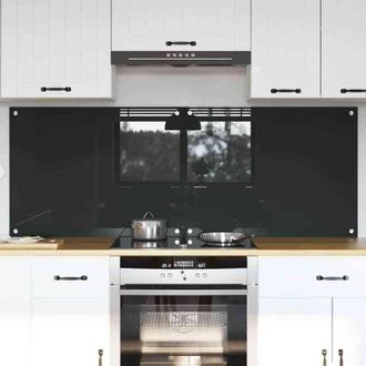 vidaXL vidaXL Rivestimento da Cucina 2 pcs Grigio scuro 80 x 60 cm
