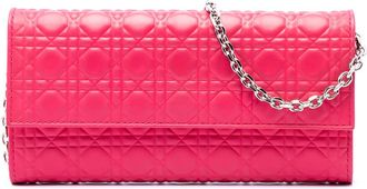 Dior Pre-owned Dior Bicolor Lambskin Cannage Lady Dior Wallet on Chain Ladies 9GRVYTKBWDX19XRI