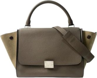 Celine Pre-owned Handbags, female, Brown, Size: ONE SIZE Pre-owned Vintage Leather Handbag