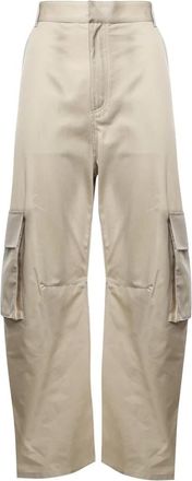 Balenciaga Dames, Broeken, Beige, Maat: S