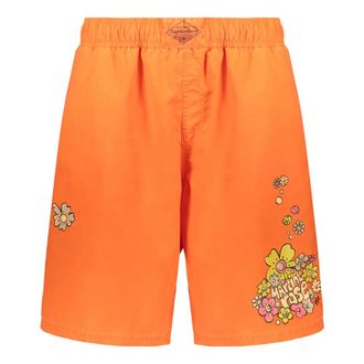 Martine Rose Beachwear, male, Orange, Size: M Mesh Lining Swim Shorts