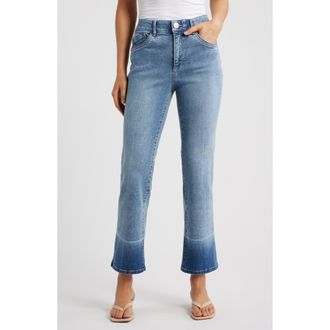 Wit & Wisdom Bennett Skyrise Barely Bootcut Jeans in Mid Blue at Nordstrom, Size 14P
