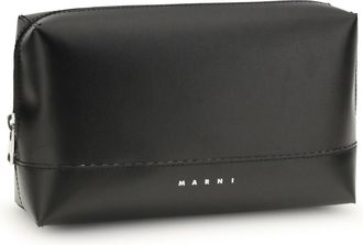 Marni Mens Bumbag Shoulder Bag Black Calf Leather Bos Taurus