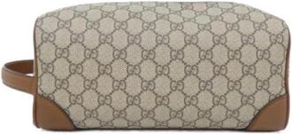 Gucci Pre-owned Vintage Canvas Handbag - Dames - Vintage Tassen - Beige - ONE Size - Vintage