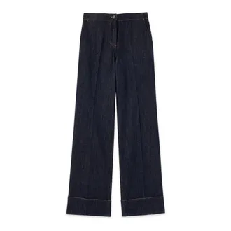 Oltre Jeans, Dames, Blauw, 3Xl, Katoen, Wijde Jeans