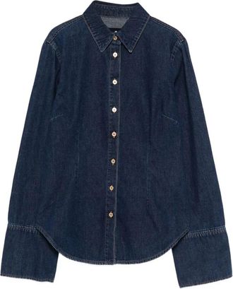 7 For All Mankind Shaped Shirt Indigo Soul