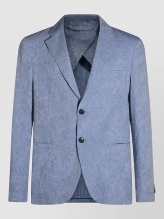Etro tailored blazer notch lapel chest pocket