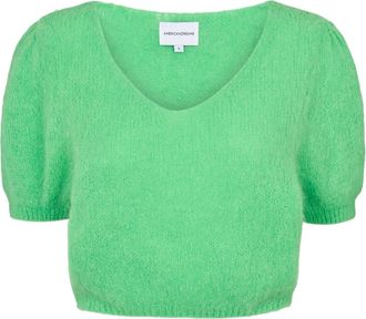 Americandreams Lolanda Pullover - Dames - Ronde hals truien - Groen - S - Wol - Truien & Vesten