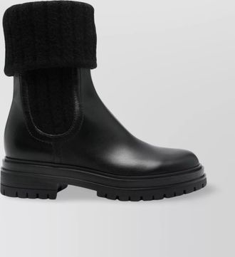 Gianvito Rossi low block heel ankle boots with lug sole