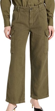Nili Lotan Yannic Cargo Pant In Olive Green