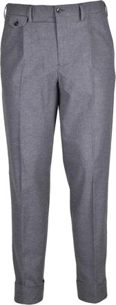 L.B.M. 1911 Grey Stretch Cotton Formal Pants