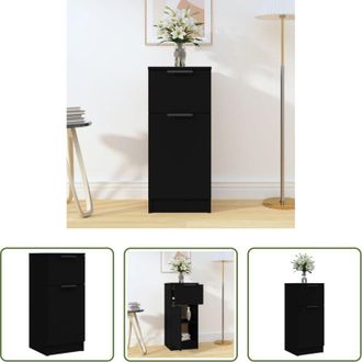 vidaXL Credenza nera - Credenza Nera 30x30x70 cm in Legno Multistrato