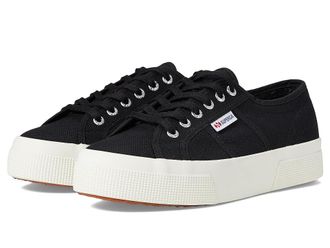 Superga 2740 Platform Womens Shoes Black/Full Avorio : EU 35.5 (US Womens 5.5) Medium, Canvas