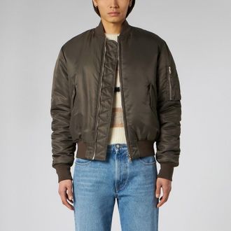 1989 STUDIO Brown nylon Bomber 1989