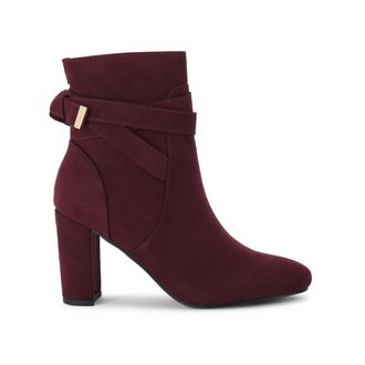 Carvela Womens Tempt Boots - Wine Fabric - Size UK 7