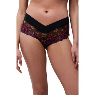 Chantelle Champs-&Eacute;lys&eacute;es Hipster Panties in Black Multico at Nordstrom Rack, Size Medium