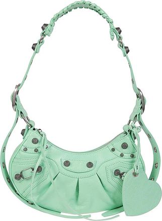 Balenciaga Groene Leren Schoudertas - Dames - Schoudertassen - Groen - ONE Size - Tassen