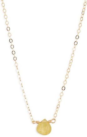 Nashelle Birthstone Pendant Necklace in Gold Fill at Nordstrom, Size 16