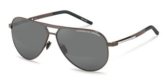 Porsche Design P8942 Polarized D Mens Sunglasses Brown Size 63